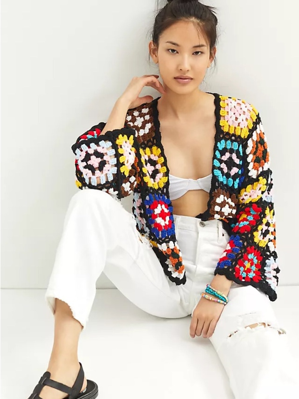 Anthropologie Crochet Cardigan